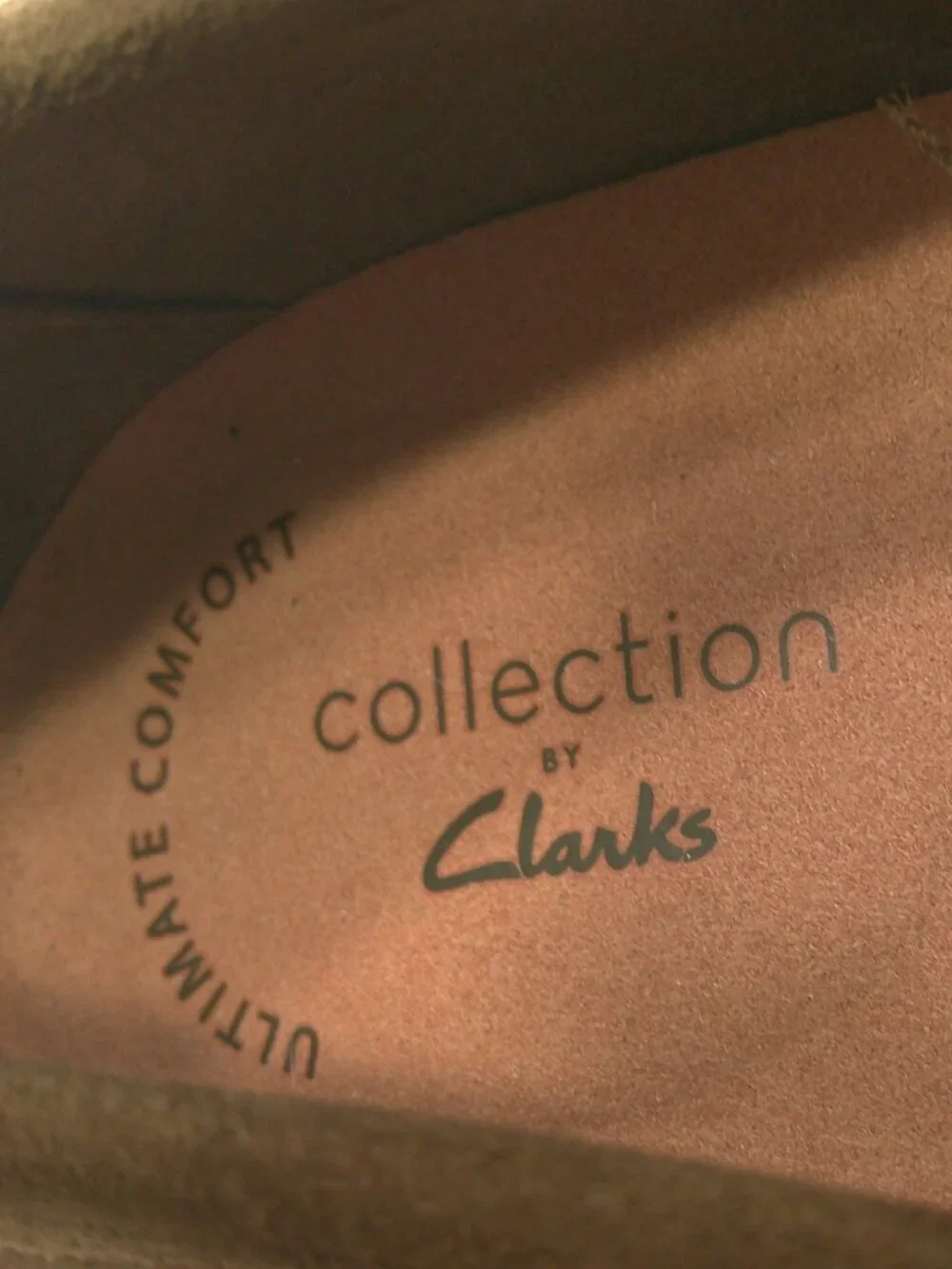 Clarks Collection Classic Dark Olive Trish Rose Suede Penny Loafers Size 8.5